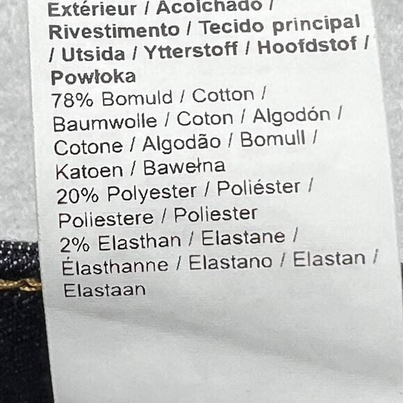 MOS MOSH Women's Stretch Straight Leg 5-Pocket Mid Rise Blue Denim Jeans Size 32 - Picture 7 of 11